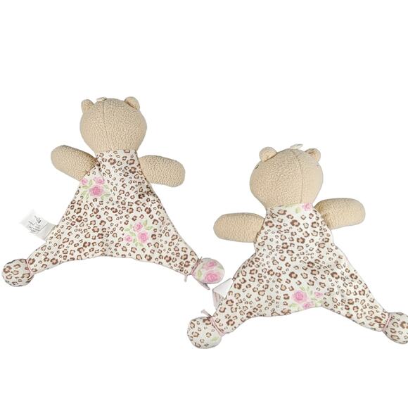 Vitamins Baby Leopard Lovey Plush Toy 8" Floral Cheetah Print 2011 Security Cat - Picture 3 of 11